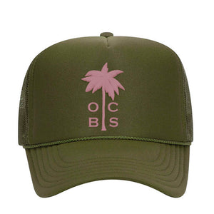 Olive + Blush Hat